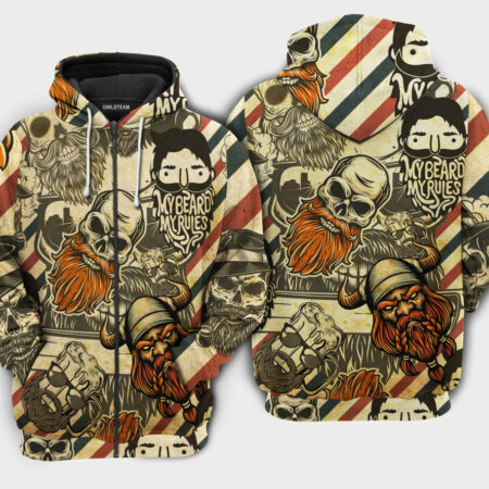 Viking My Rules - Hoodie - HOOD08NVC160921
