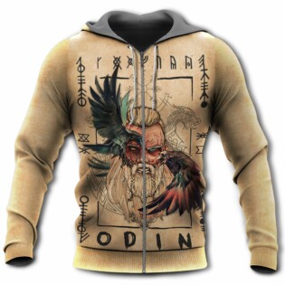 Viking Odin Sign Old Man With Eagle - Hoodie - Owl Ohh - Owl Ohh