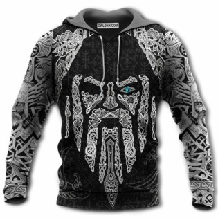 Viking Odin's Eye With Raven - Hoodie - Owl Ohh - Owl Ohh