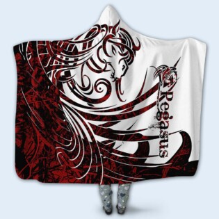 Viking Pegasus Legend Red And White Cool Style - Hoodie Blanket - Owl Ohh - Owl Ohh