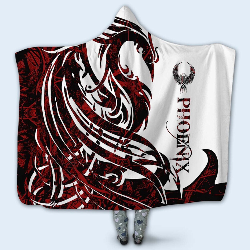 Viking Phoenix Legend Red And White Amazing Style - Hoodie Blanket - Owl Ohh - Owl Ohh