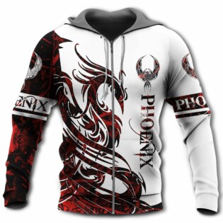 Viking Phoenix Legend Red And White Style Hot Color - Hoodie - Owl Ohh - Owl Ohh