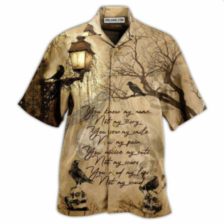 Viking Raven You Know My Name Not My Story - Hawaiian Shirt - Owl Ohh - Owl Ohh