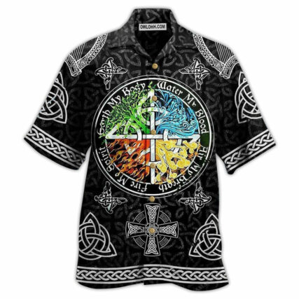 Viking Sign My Blood - Hawaiian Shirt - Owl Ohh - Owl Ohh