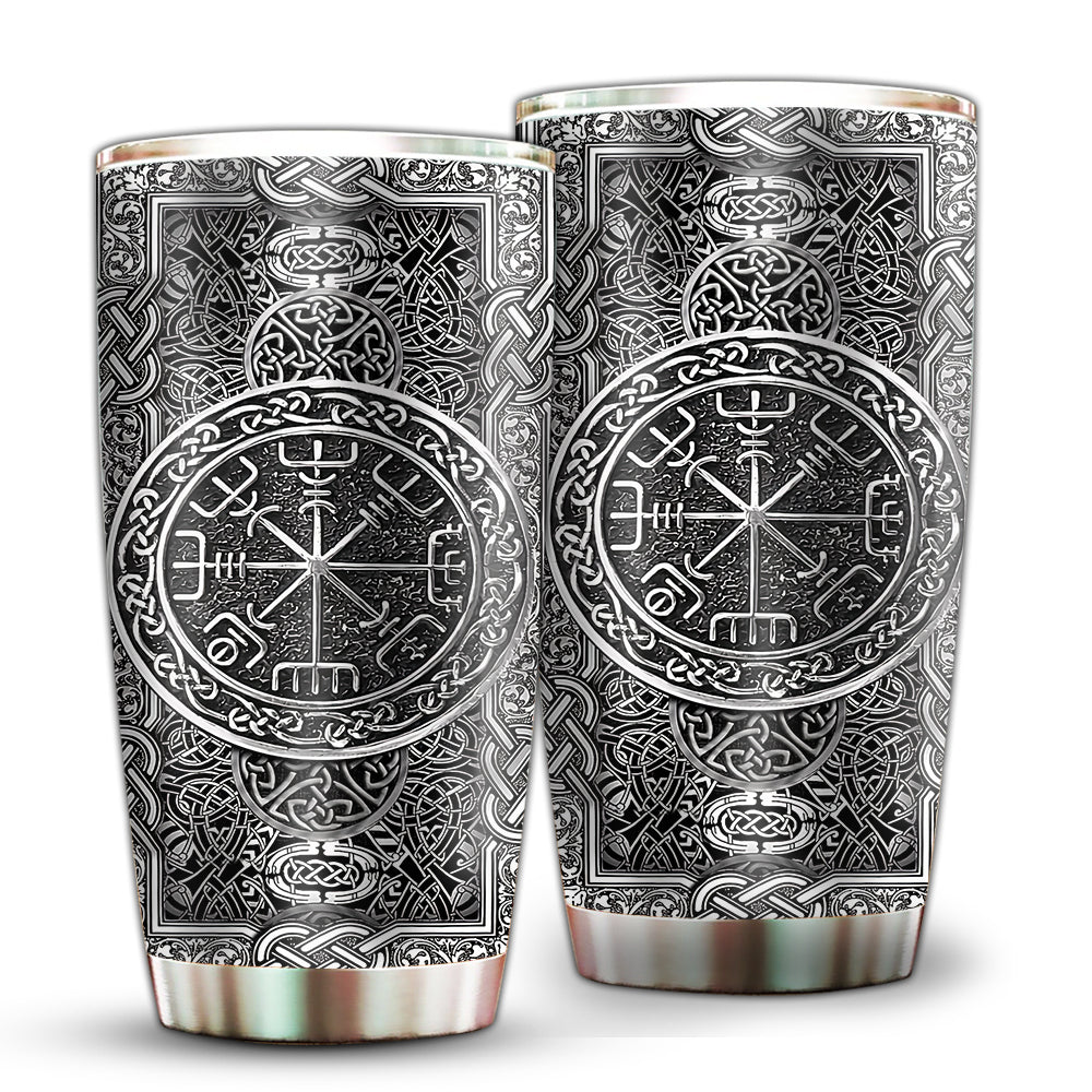 Viking Sign Silver Style - Tumbler - Owl Ohh - Owl Ohh