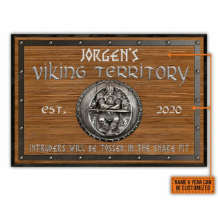 Viking Territory Classic Style Personalized - Horizontal Poster - Owl Ohh - Owl Ohh