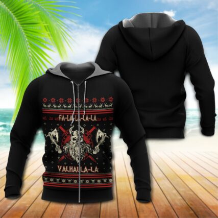 Viking Valhalla Super Man Amazing With Red Style - Hoodie - Owl Ohh - Owl Ohh