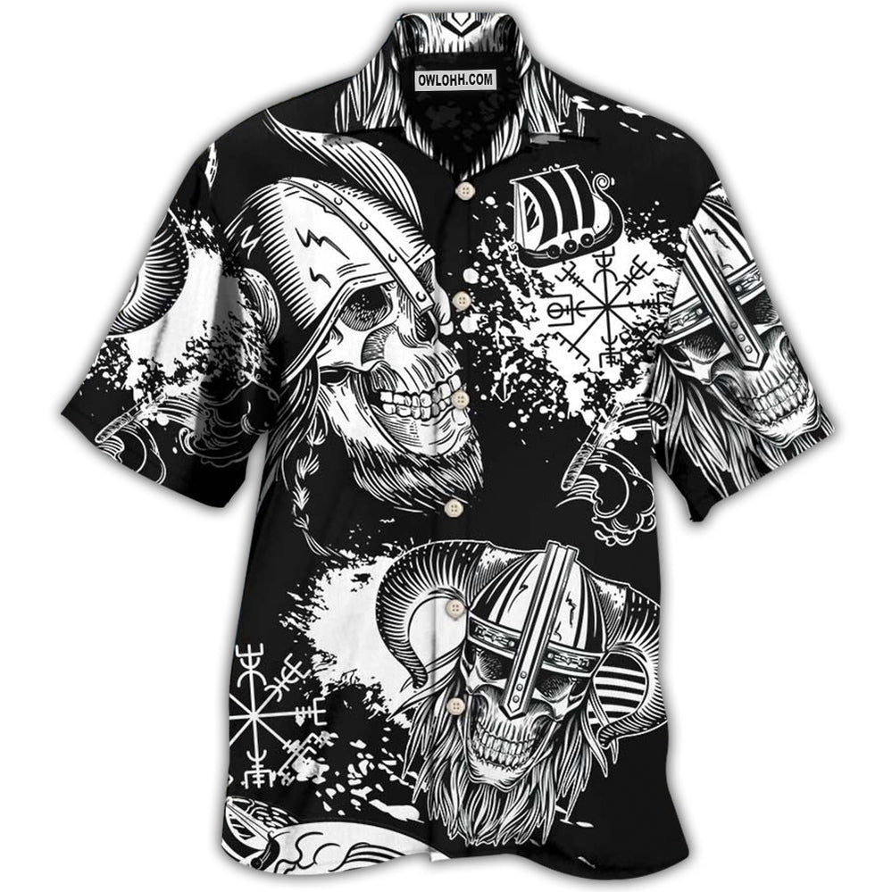 Viking Victory Life Black Style - Hawaiian Shirt - Owl Ohh - Owl Ohh