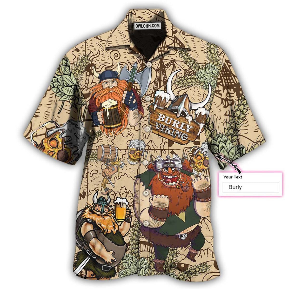 Viking Victory Style Personalized - Hawaiian Shirt - Owl Ohh - Owl Ohh