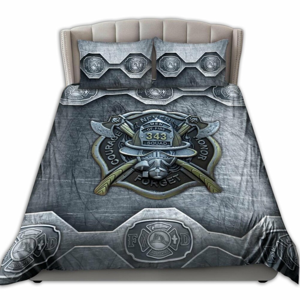 Firefighter Grey Style 343 Firefighter - Bedding Cover - Owl Ohh - Owl Ohh