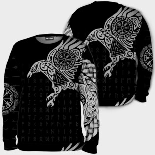 Viking Warrior Blood And Raven - Hoodie - HOOD05NVC140921