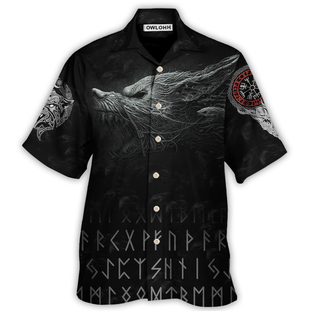 Viking Warrior Blood Black Style - Hawaiian Shirt - Owl Ohh - Owl Ohh