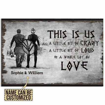 Viking Warrior This Is Us Love Personalized - Horizontal Poster - Owl Ohh - Owl Ohh