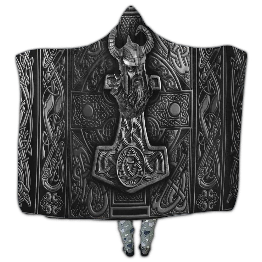 Viking Warrior Metal Dark - Hoodie Blanket - Owl Ohh - Owl Ohh