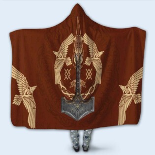 Viking Warrior Red Amazing Style - Hoodie Blanket - Owl Ohh - Owl Ohh