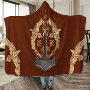Viking Warrior Red Amazing Style - Hoodie Blanket - Owl Ohh - Owl Ohh