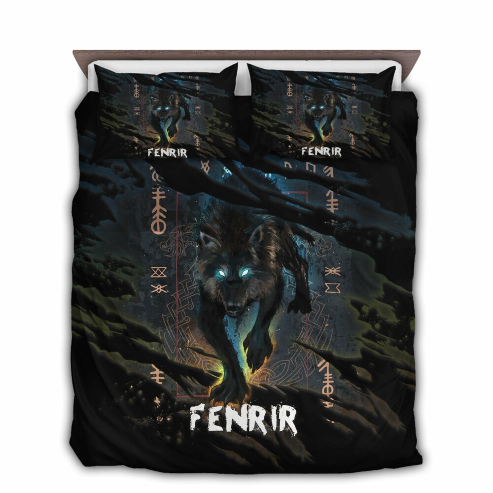 Viking Wolf Fenrir Lover - Bedding Cover - Owl Ohh - Owl Ohh