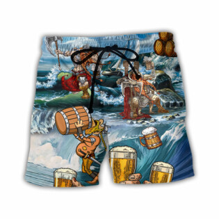 Beer Viking Beer Style I Love It And I Drink It - Beach Short - Owl Ohh - Owl Ohh