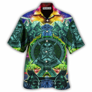 Viking Green Cool Christmas Style - Hawaiian Shirt - Owl Ohh - Owl Ohh
