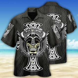 Viking Cool Pattern Black Style - Hawaiian Shirt - Owl Ohh - Owl Ohh