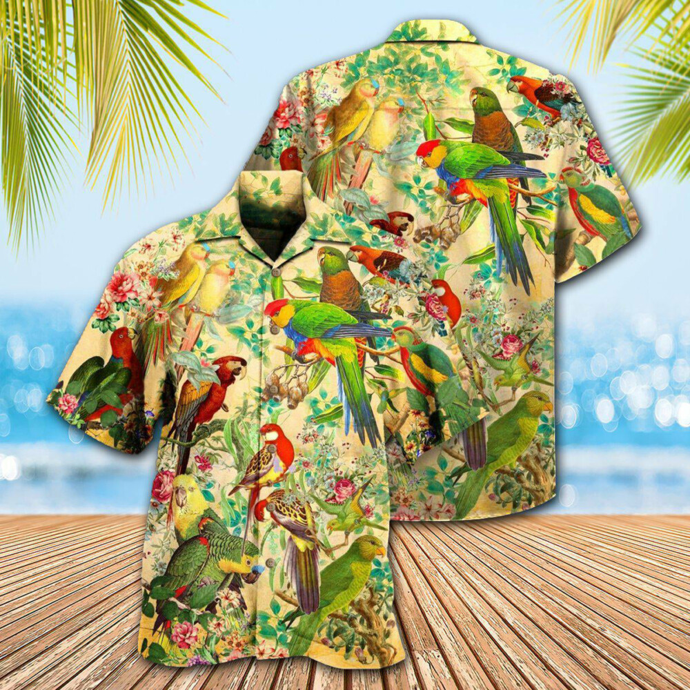 Parrot Vintage Interesting - Hawaiian Shirt - Owl Ohh - Owl Ohh