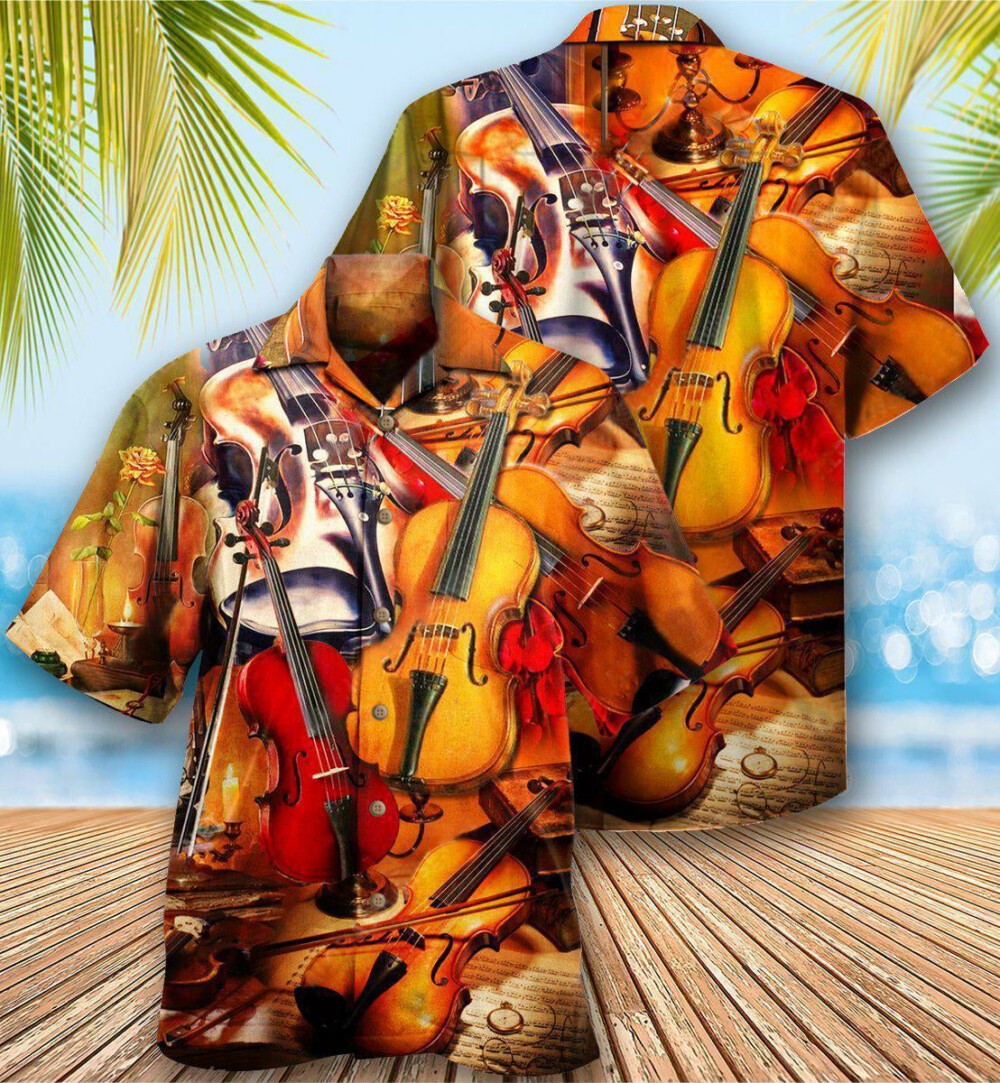 Violin Music Is My Passion - Hawaiian Shirt - Owl Ohh - Owl Ohh
