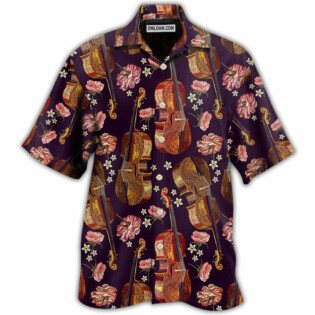Violin Music Floral Classic - Hawaiian Shirt - Owl Ohh - Owl Ohh