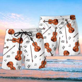 Violin Basic Music Notes - Beach Short - Owl Ohh - Owl Ohh