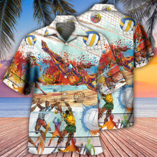 Volleyball Is My Therapy Mix Color - Hawaiian Shirt - Owl Ohh - Owl Ohh