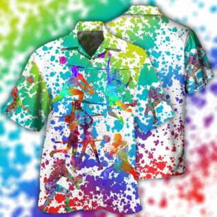 Volleyball Colorful Painting - Hawaiian Shirt - Owl Ohh - Owl Ohh