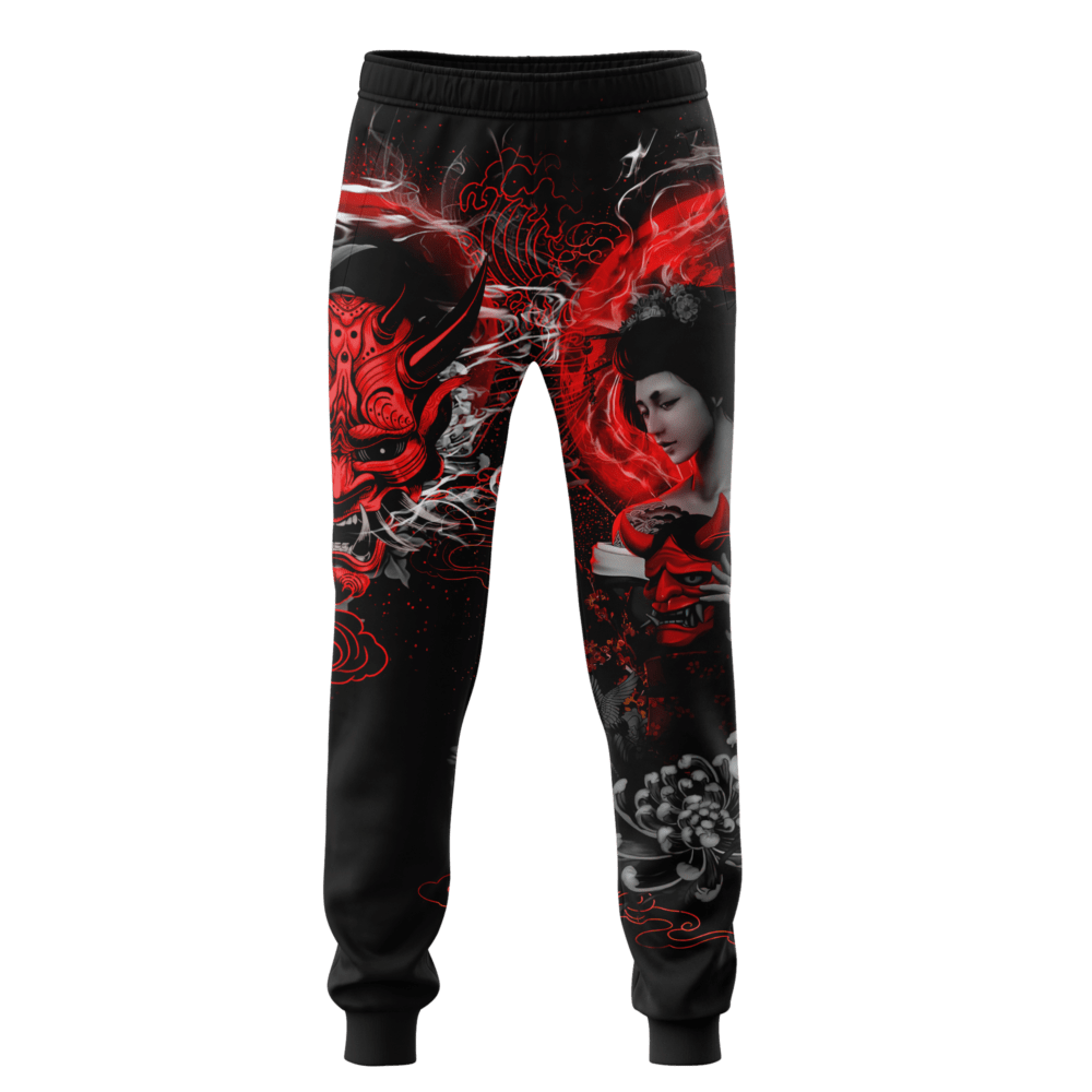 Japanese Geisha Tattoo Combo Hoodie + Sweatpant - HOOD01FNN171121