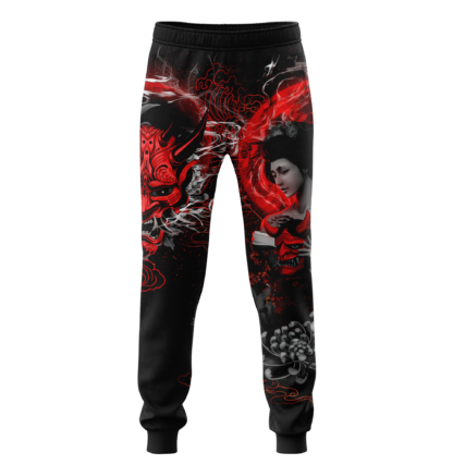 Japanese Geisha Tattoo Combo Hoodie + Sweatpant - HOOD01FNN171121