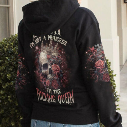 I'M THE F QUEEN ROSE SKULL ALL OVER PRINT - TLNO1804231