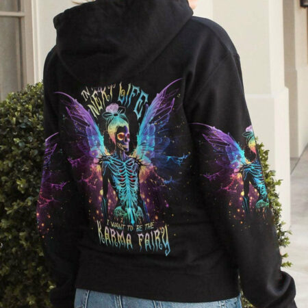 KARMA FAIRY SKELETON WINGS NEON ALL OVER PRINT - TLNT2004233