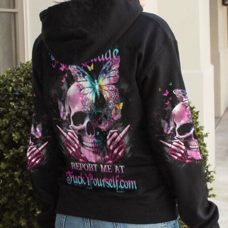 DON'T LIKE MY ATTITUDE SKULL ALL OVER PRINT - YHDU1303233