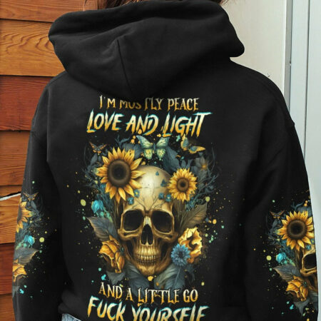 I'M MOSTLY PEACE LOVE AND LIGHT SUNFLOWER ALL OVER PRINT - YHHG1704231