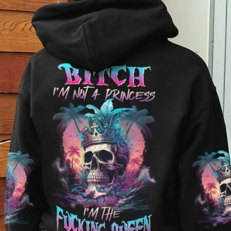 I'M THE F QUEEN SKULL BEACH ALL OVER PRINT - TLNZ2504231
