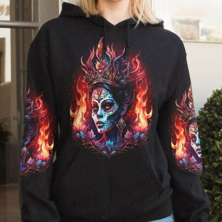 I'M THE F QUEEN SUGAR SKULL GIRL ALL OVER PRINT - TLTW1004236
