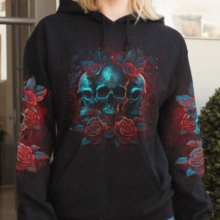 I HAVE 3 SIDES SKULL ROSES ALL OVER PRINT - TLTR2404232