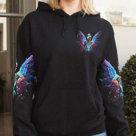 KARMA FAIRY SKELETON WINGS NEON ALL OVER PRINT - TLNT2004233