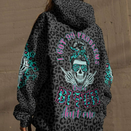 I GOT 99 PROBLEMS SKULL LEOPARD ALL OVER PRINT - TLTR1404231