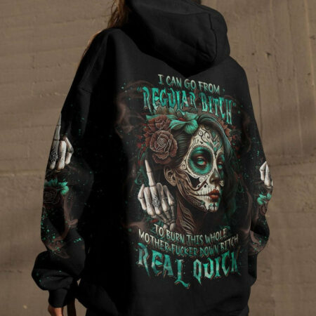 I CAN GO FROM REGULAR B SUGAR SKULL ALL OVER PRINT - TLNT1204233