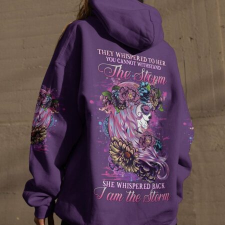 I AM THE STORM SUGAR SKULL FLOWER ALL OVER PRINT - YHHG0304233