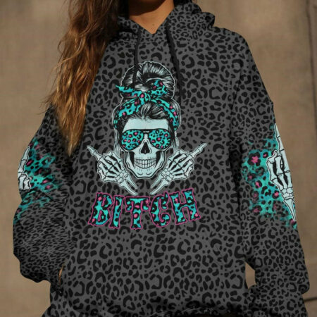 I GOT 99 PROBLEMS SKULL LEOPARD ALL OVER PRINT - TLTR1404231