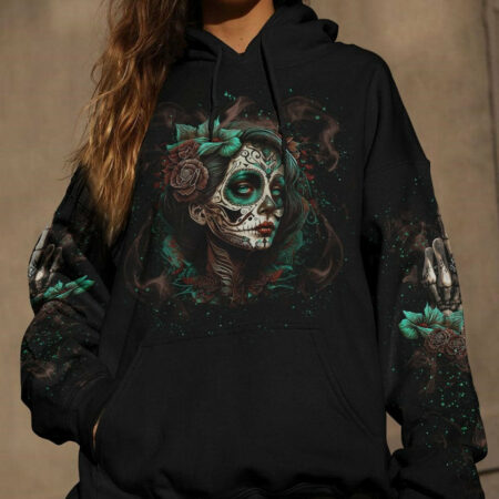 I CAN GO FROM REGULAR B SUGAR SKULL ALL OVER PRINT - TLNT1204233