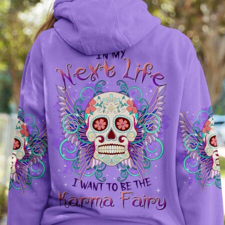 KARMA FAIRY SUGAR SKULL WINGS ALL OVER PRINT - TLTR3103231