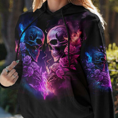 DON'T TRY TO FIGURE ME OUT SKULL ROSE ALL OVER PRINT - TLNZ0704233