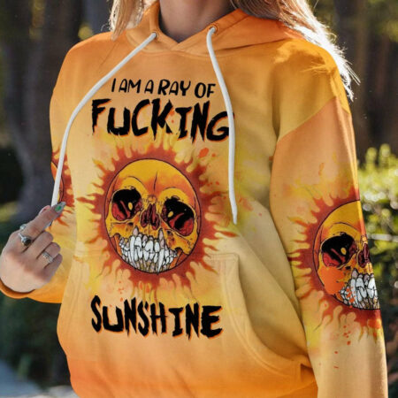 I AM A RAY OF F SUNSHINE SKULL ALL OVER PRINT - TLTW2003233