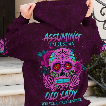 I'M JUST AN OLD LADY ALL OVER PRINT - YHHG2203231