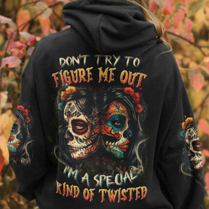 DON'T TRY TO FIGURE ME OUT SUGAR SKULL ALL OVER PRINT - TLNZ1004231